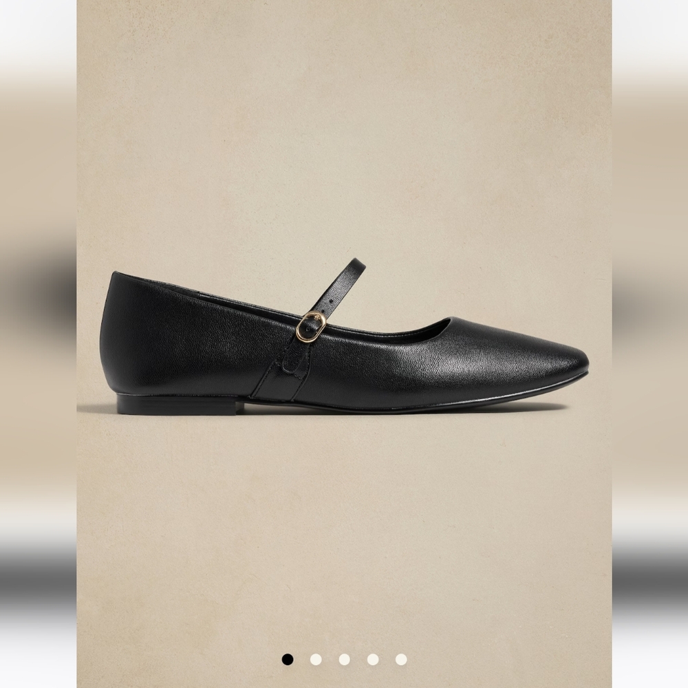 Banana Republic Vegan Leather Maryjane Ballet Flat black - Picture 1 of 8